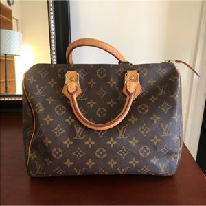 Louis Vuitton Speedy Handbag Monogram 30 Satchel